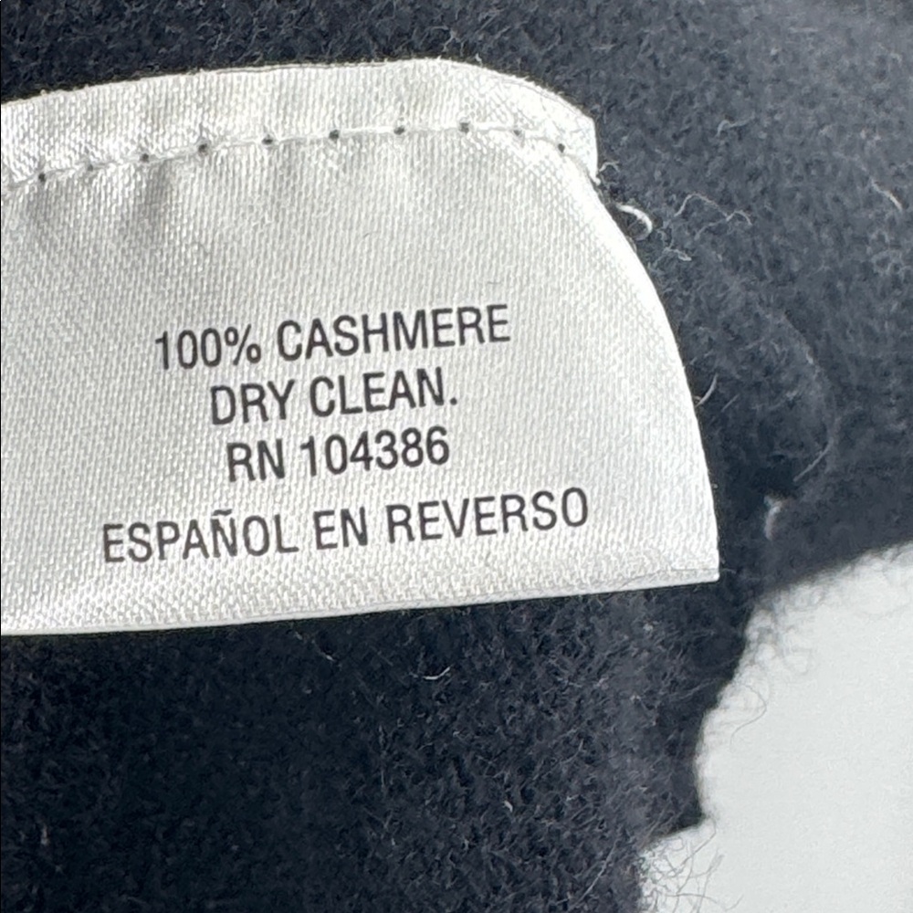 Maison Jules 100% Cashmere Black Sparkly‎ Scoop Neck Sweater Large - Picture 7 of 8